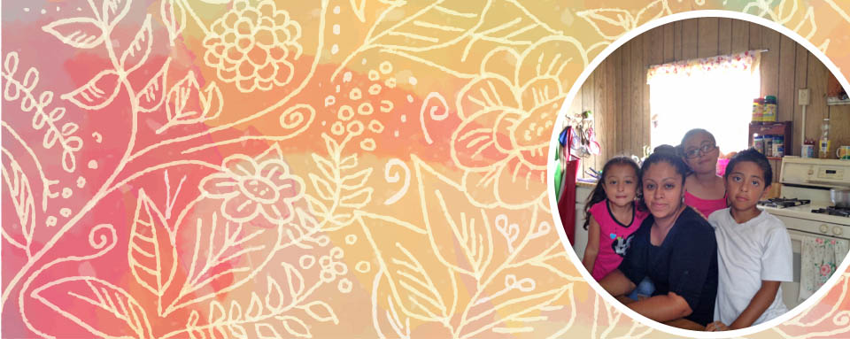 Photo: Ana with her children