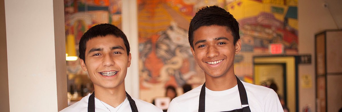 Photo: Teenage Boys working